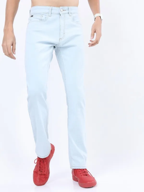  Ketch Men Blue Straight Fit Clean Look Jeans