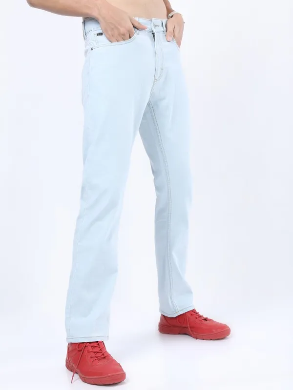  Ketch Men Blue Straight Fit Clean Look Jeans