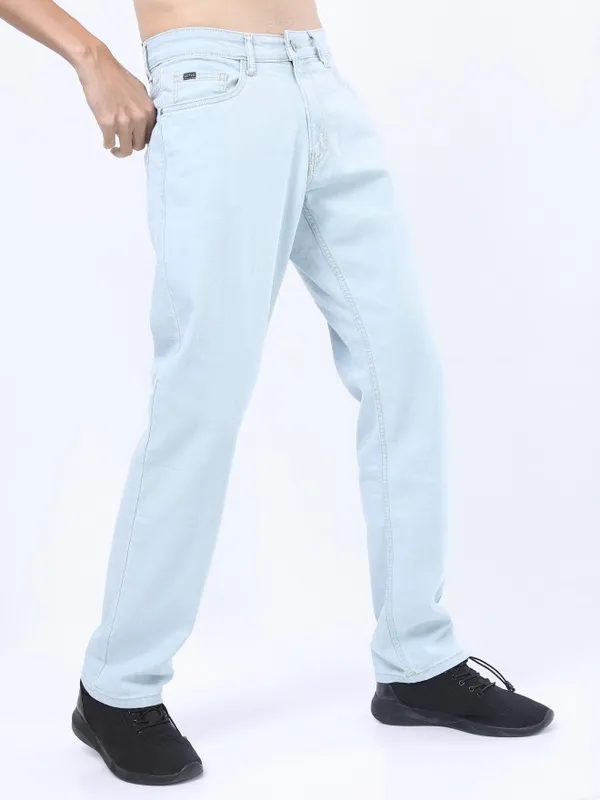  Ketch Men Blue Straight Fit Clean Look Jeans