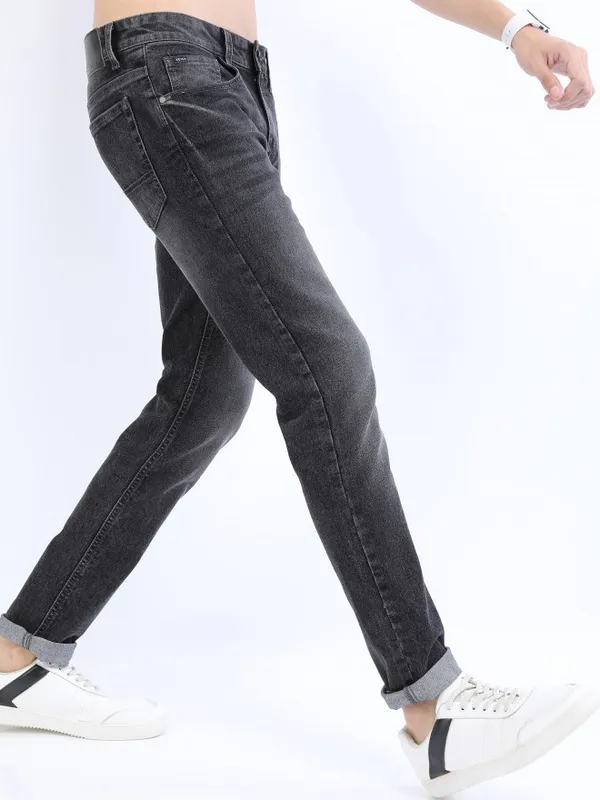  Ketch Men Charcoal Slim Fit Clean Look Jeans