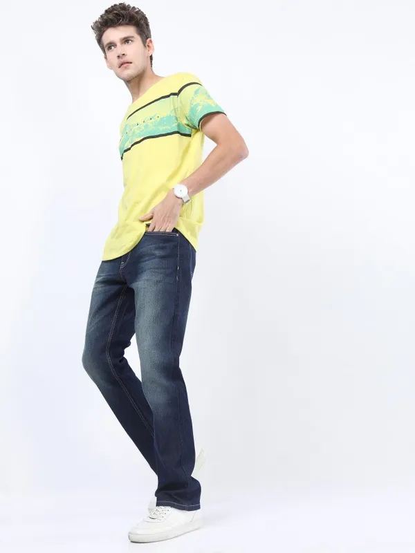  Ketch Men Blue Straight Fit Clean Look Jeans
