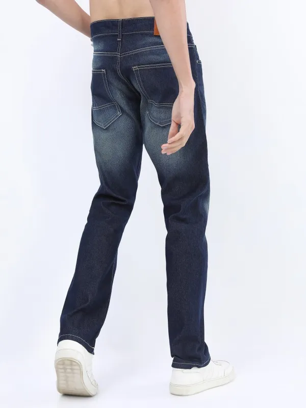  Ketch Men Blue Straight Fit Clean Look Jeans