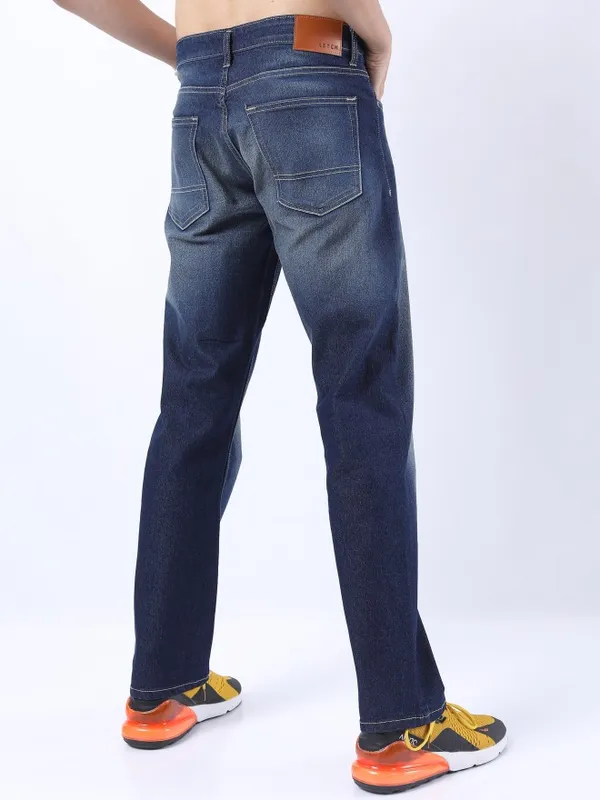  Ketch Men Blue Straight Fit Clean Look Jeans