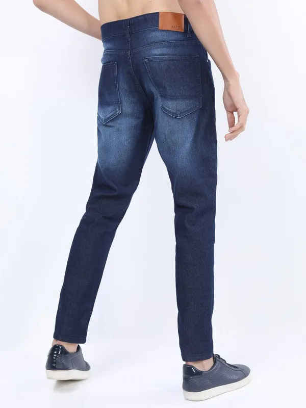  Ketch Men Blue Tapered Fit Clean Look Jeans