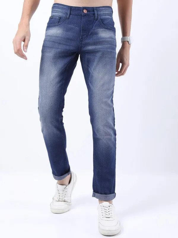  Ketch Men Blue Slim Fit Clean Look Jeans