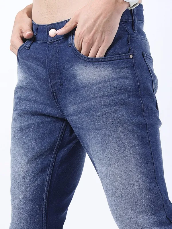  Ketch Men Blue Slim Fit Clean Look Jeans