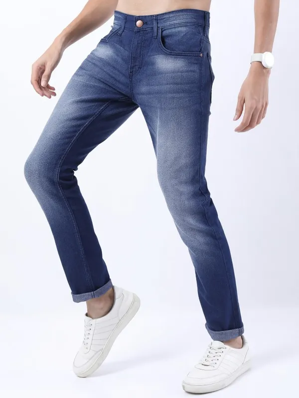  Ketch Men Blue Slim Fit Clean Look Jeans