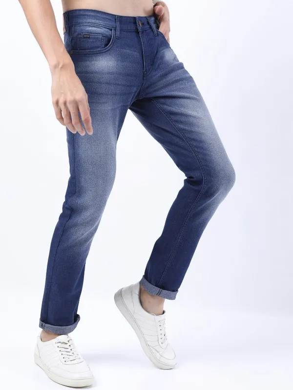  Ketch Men Blue Slim Fit Clean Look Jeans