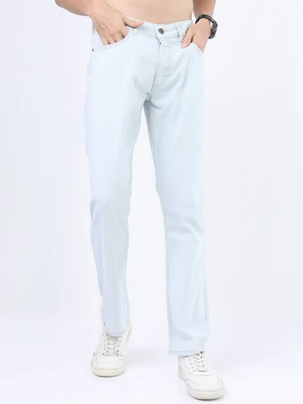  Ketch Men Blue Straight Fit Clean Look Jeans