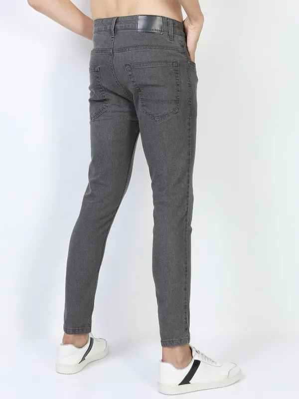  Ketch Men Grey Skinny Fit Clean Look Jeans