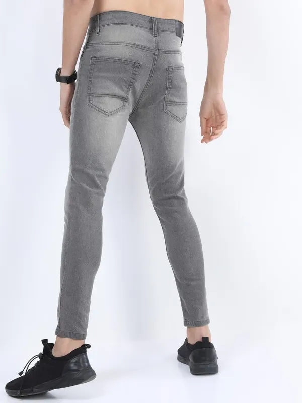  Ketch Men Grey Skinny Fit Clean Look Jeans