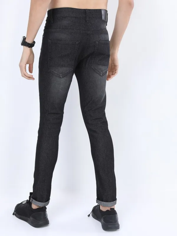  Ketch Men Charcoal Skinny Fit Clean Look Jeans