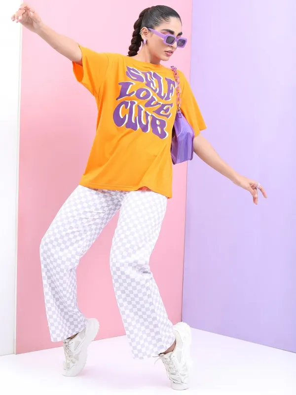  Tokyo Talkies Women Yellow Printed Round Neck T-Shirts