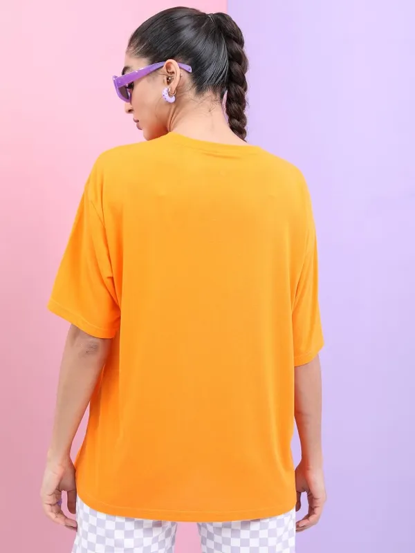  Tokyo Talkies Women Yellow Printed Round Neck T-Shirts