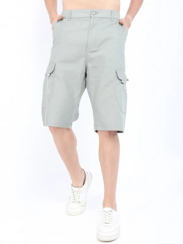  Highlander Men Grey Regular Fit Cargo Shorts Shorts