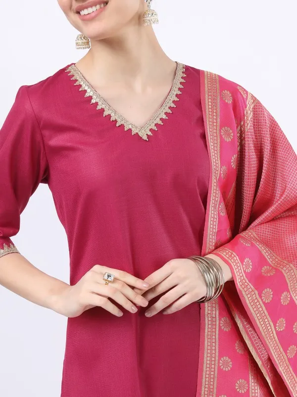 Women Kurta with Trouser & Dupatta