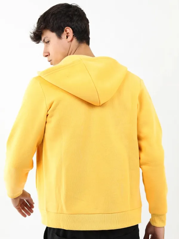  Ketch Men Yellow Hood Front-Open Sweatshirts