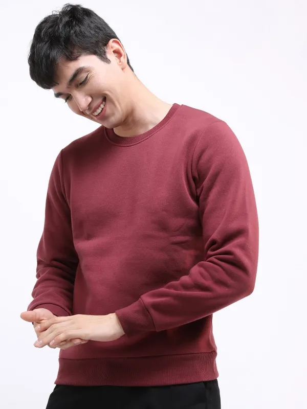 Men Solid Sweatshirts