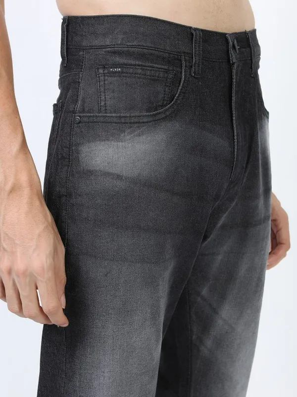  Highlander Men Black Bootcut Clean Look Jeans