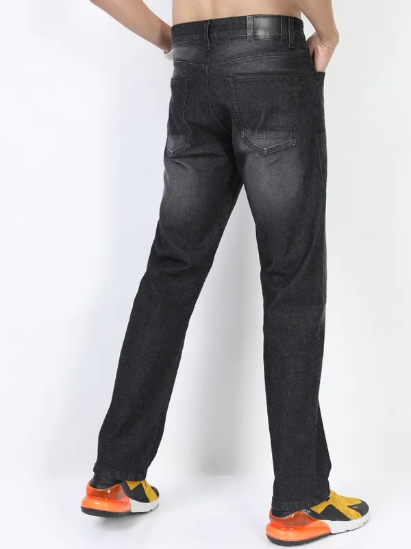  Highlander Men Charcoal Straight Fit Clean Look Jeans