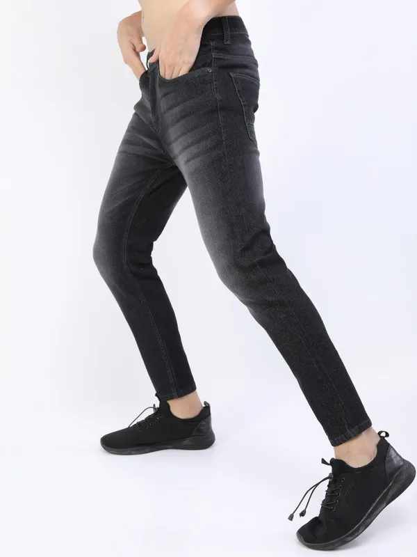  Highlander Men Grey Skinny Fit Clean Look Jeans