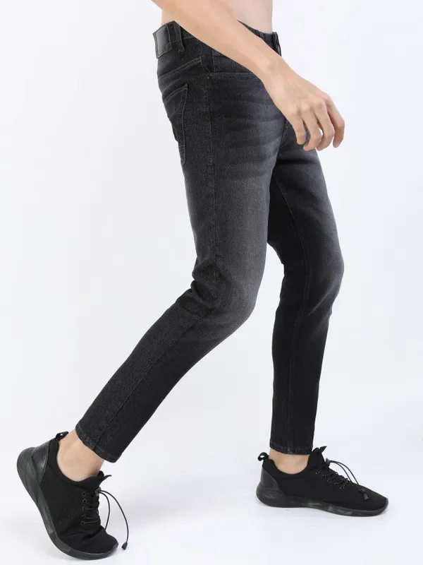  Highlander Men Grey Skinny Fit Clean Look Jeans