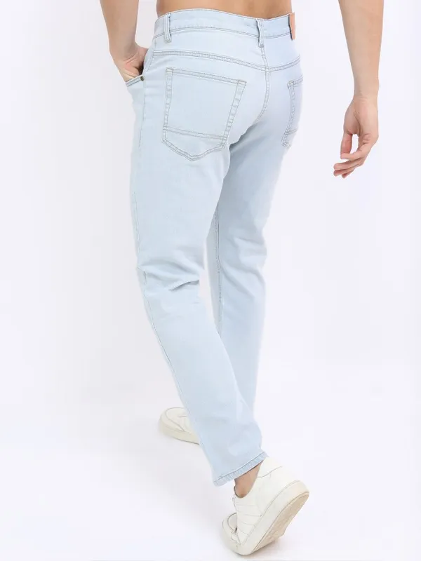  Highlander Men Blue Straight Fit Clean Look Jeans