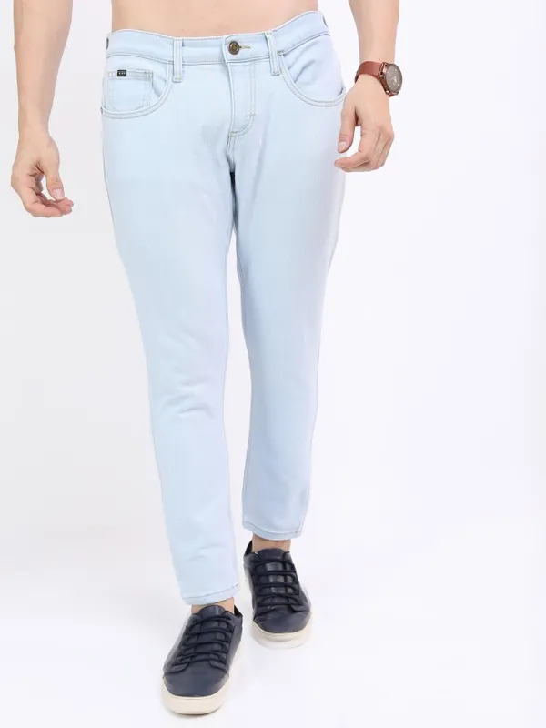 Highlander Men Blue Skinny Fit Clean Look Jeans
