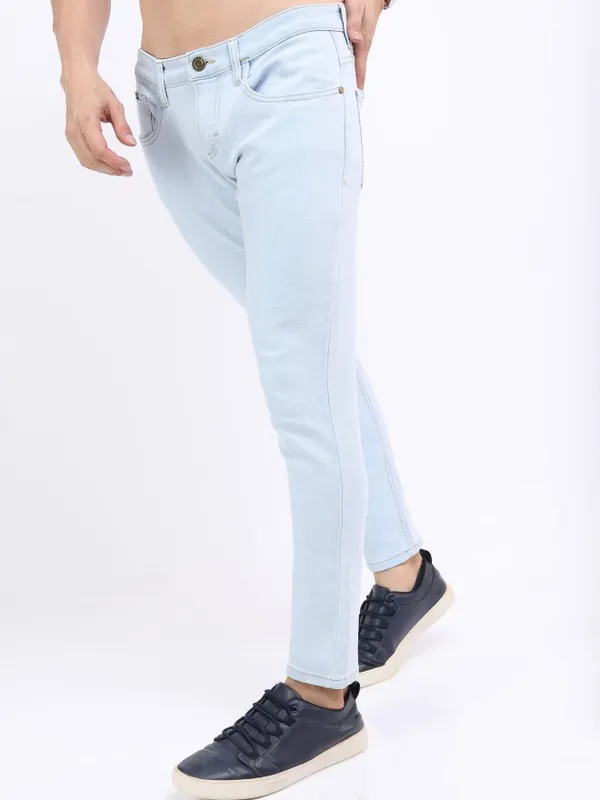  Highlander Men Blue Skinny Fit Clean Look Jeans
