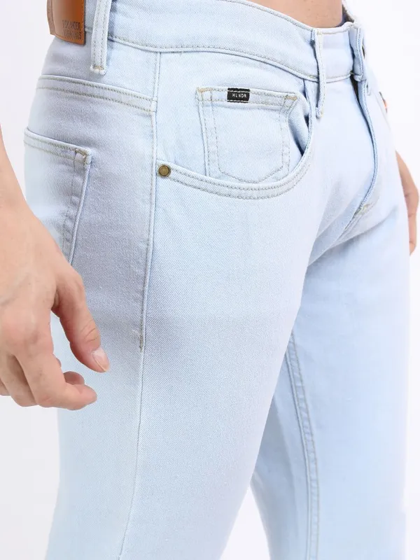  Highlander Men Blue Skinny Fit Clean Look Jeans
