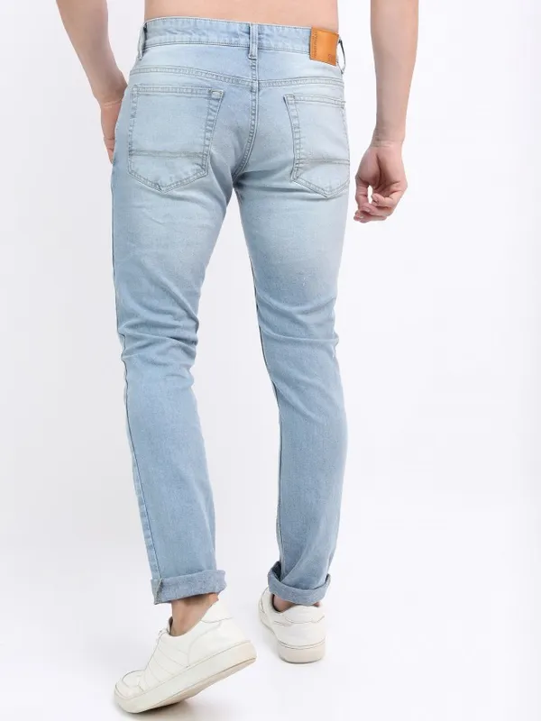  Highlander Men Blue Slim Fit Highly Distressed Jeans