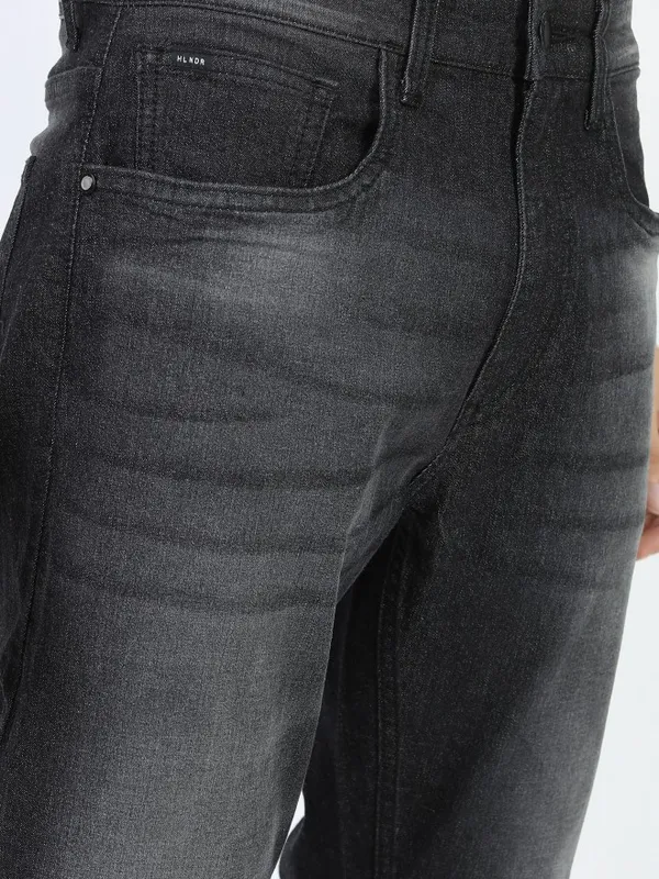 Highlander Grey Straight Fit Stretchable Jeans
