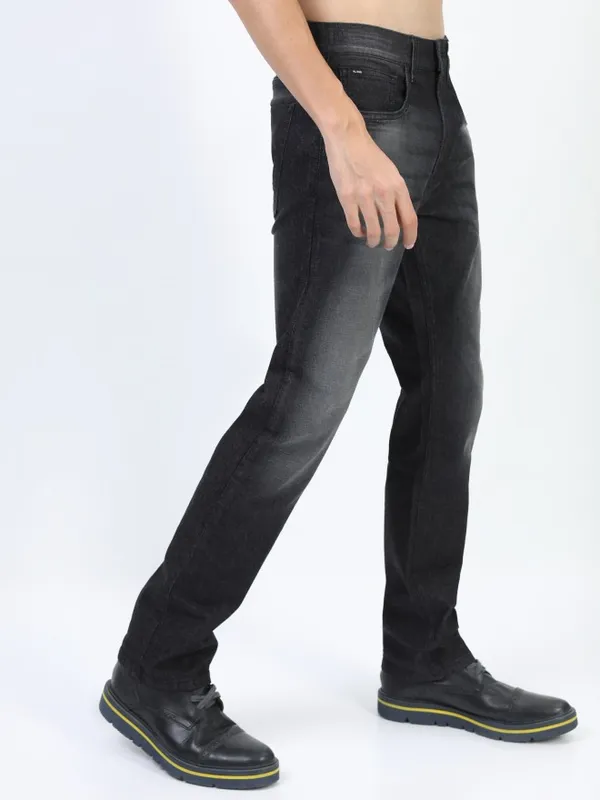 Highlander Grey Straight Fit Stretchable Jeans