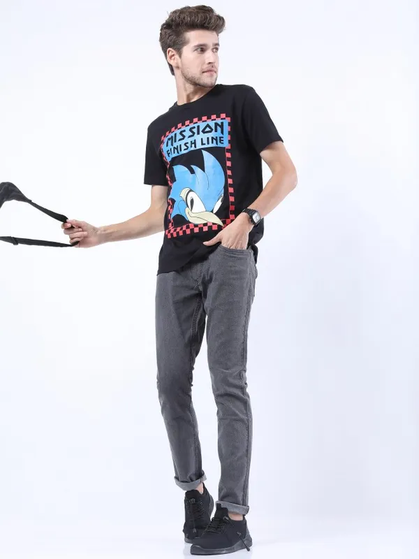  Highlander Men Grey Slim Fit Clean Look Jeans