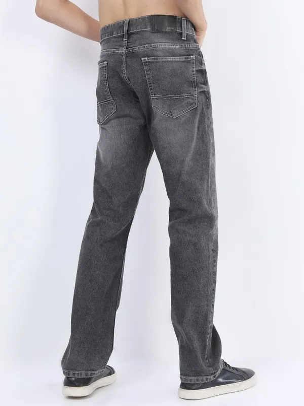  Highlander Men Grey Straight Fit Clean Look Jeans