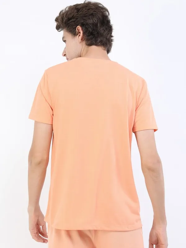 Men Printed Round Neck T-shirt