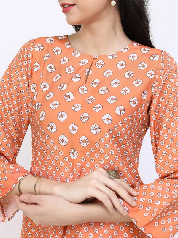  Vishudh Women Terracotta Printed Kurta Sets