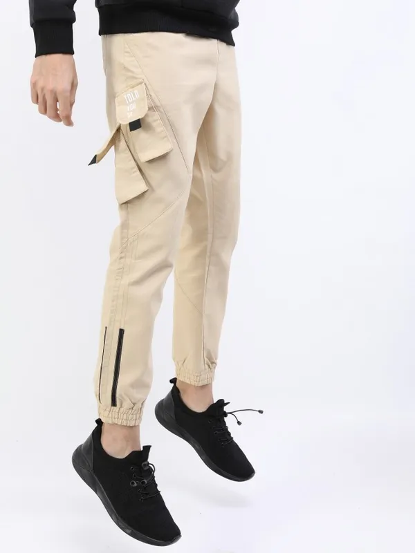 Ketch Men Rose Regular Fit Solid Casual Trousers