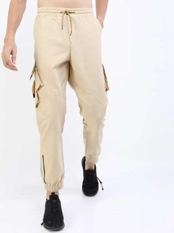  Ketch Men Rose Regular Fit Solid Casual Trousers