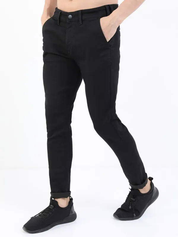  Ketch Men Black Slim Fit Clean Look Jeans