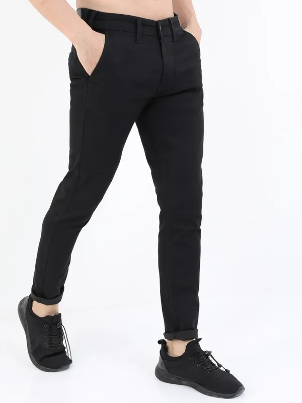  Ketch Men Black Slim Fit Clean Look Jeans
