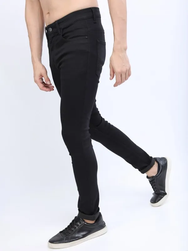  Ketch Men Black Skinny Fit Clean Look Jeans