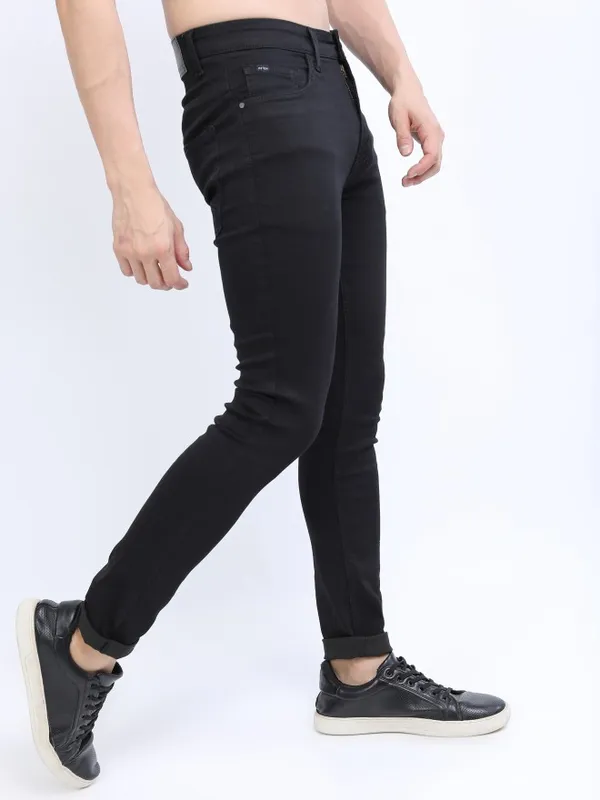  Ketch Men Black Skinny Fit Clean Look Jeans