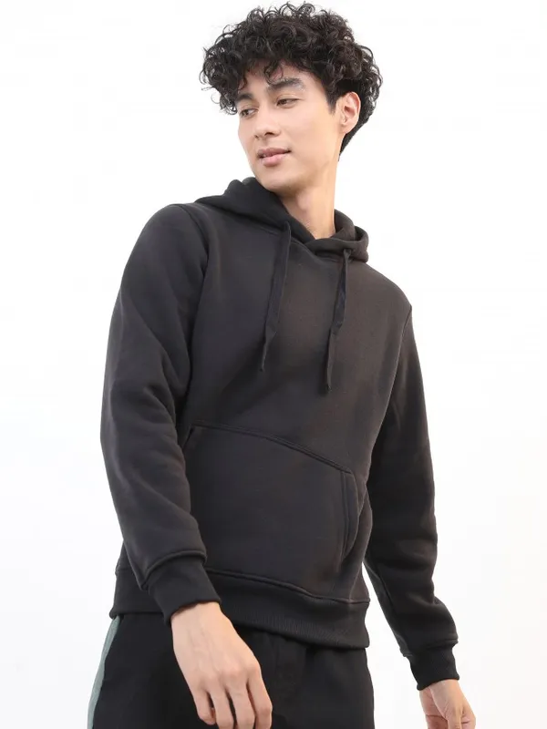  Ketch Men Black Hood Pullover Sweatshirts