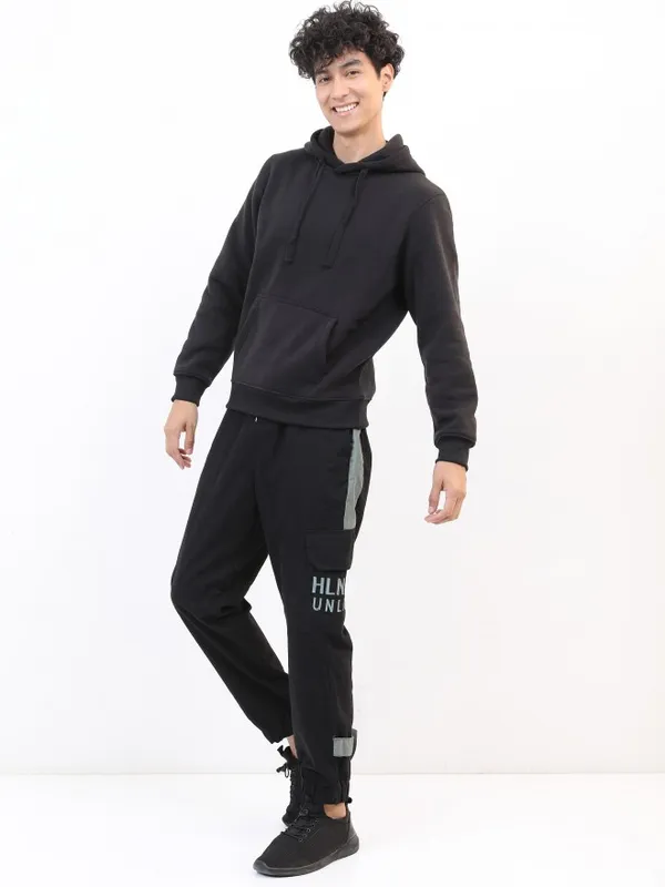  Ketch Men Black Hood Pullover Sweatshirts