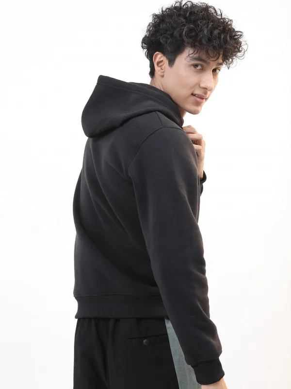  Ketch Men Black Hood Pullover Sweatshirts