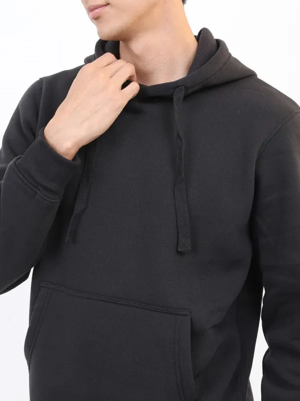  Ketch Men Black Hood Pullover Sweatshirts