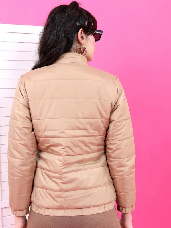  Tokyo Talkies Women Beige Puffer Jacket Jackets