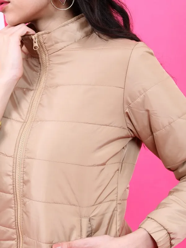  Tokyo Talkies Women Beige Puffer Jacket Jackets