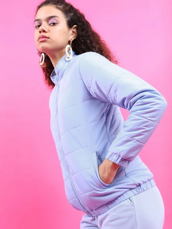  Tokyo Talkies Women Blue Puffer Jacket Jackets